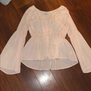Flush pink RO & DE Anthropologie top size M
